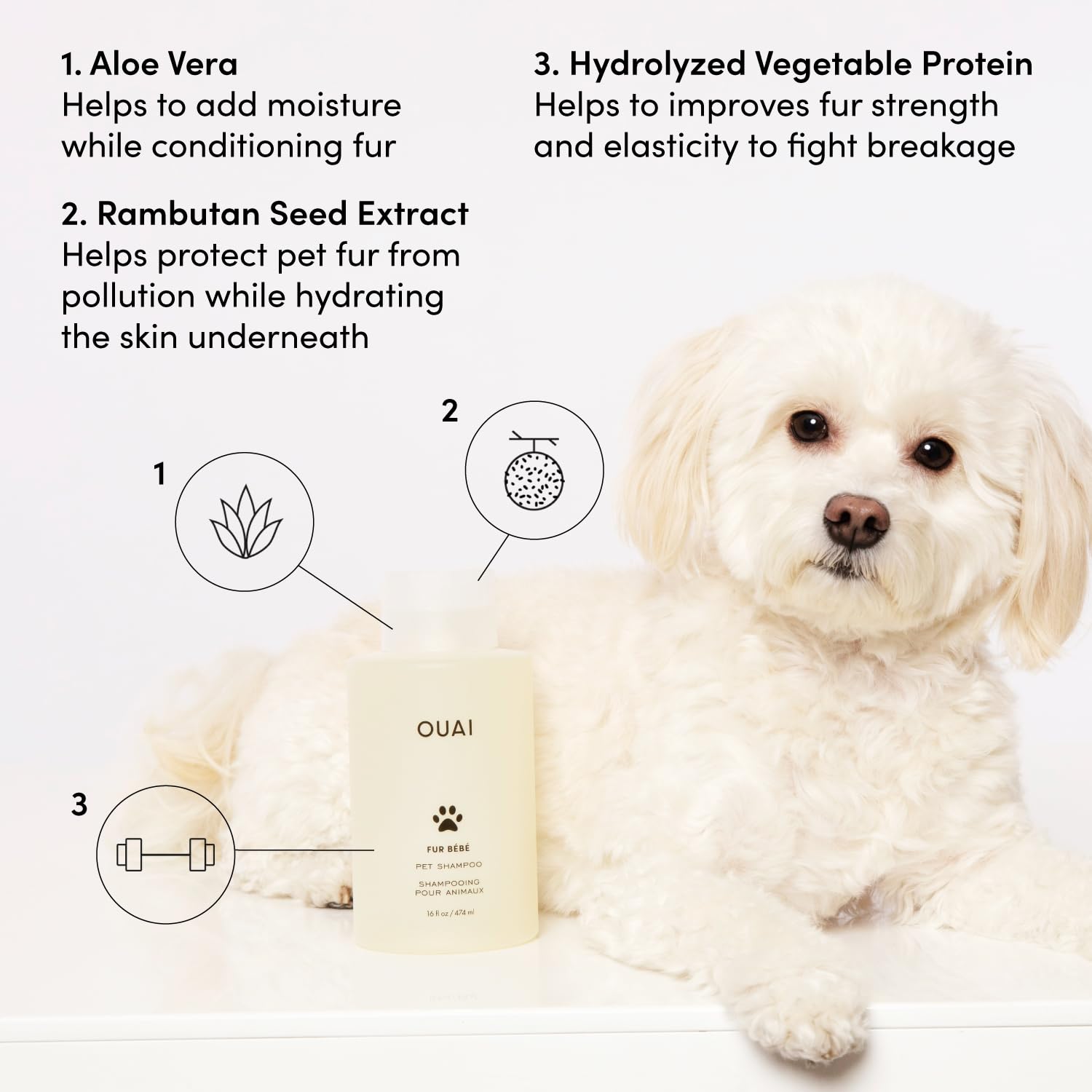 Hydrating Pet Shampoo with Aloe Vera & Panthenol