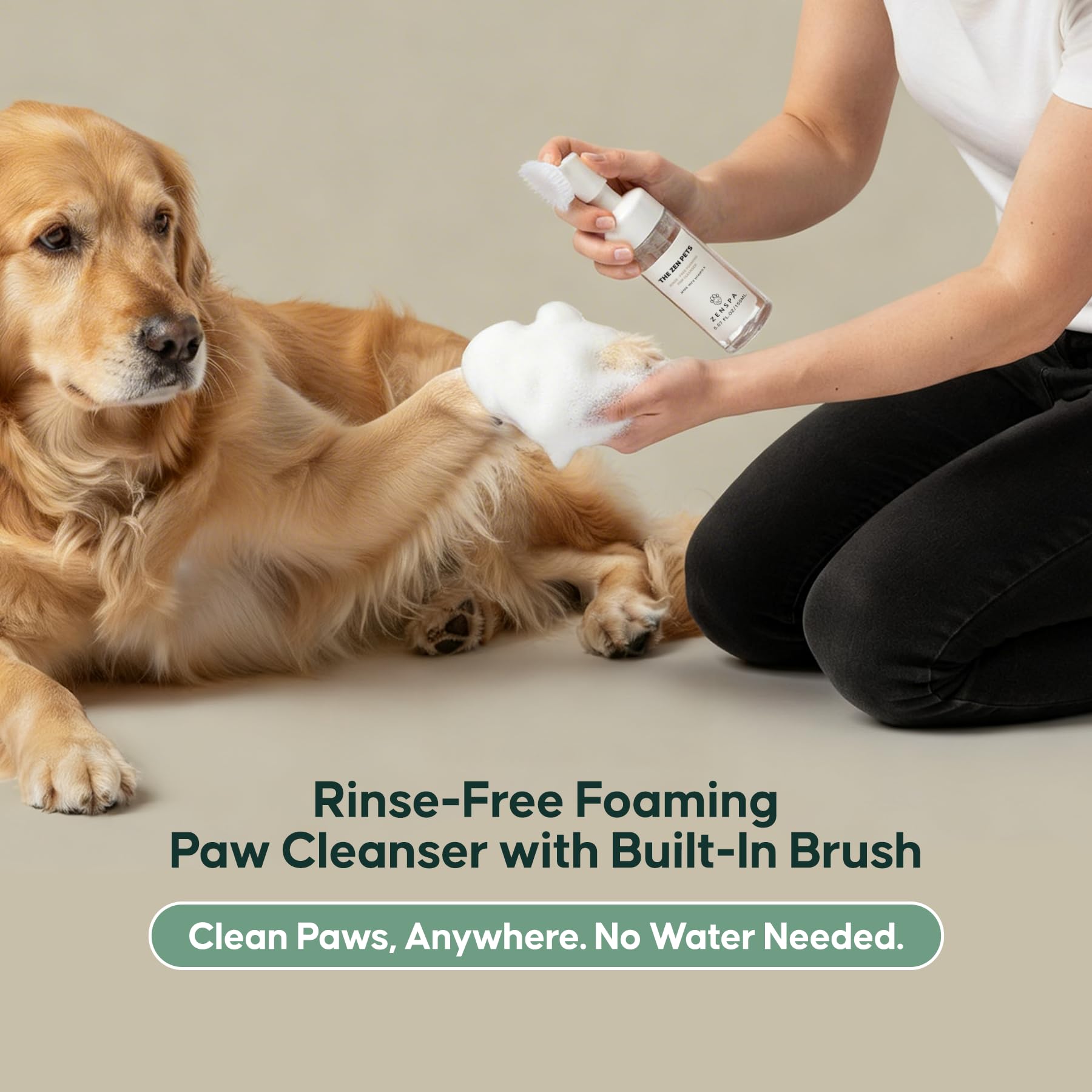 4-in-1 Pet Spa Kit with Oatmeal Shampoo, Conditioner & Paw Care