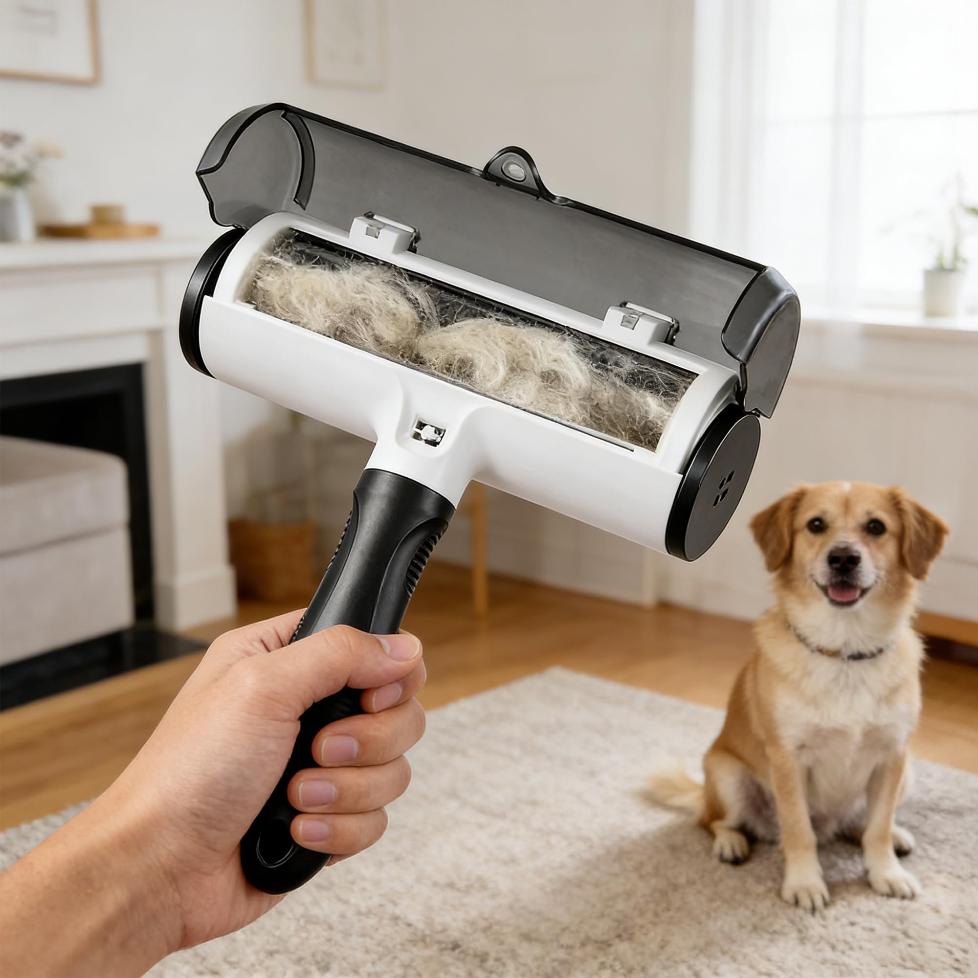 Pet Hair Remover Roller & Grooming Kit Set (5-Piece)
