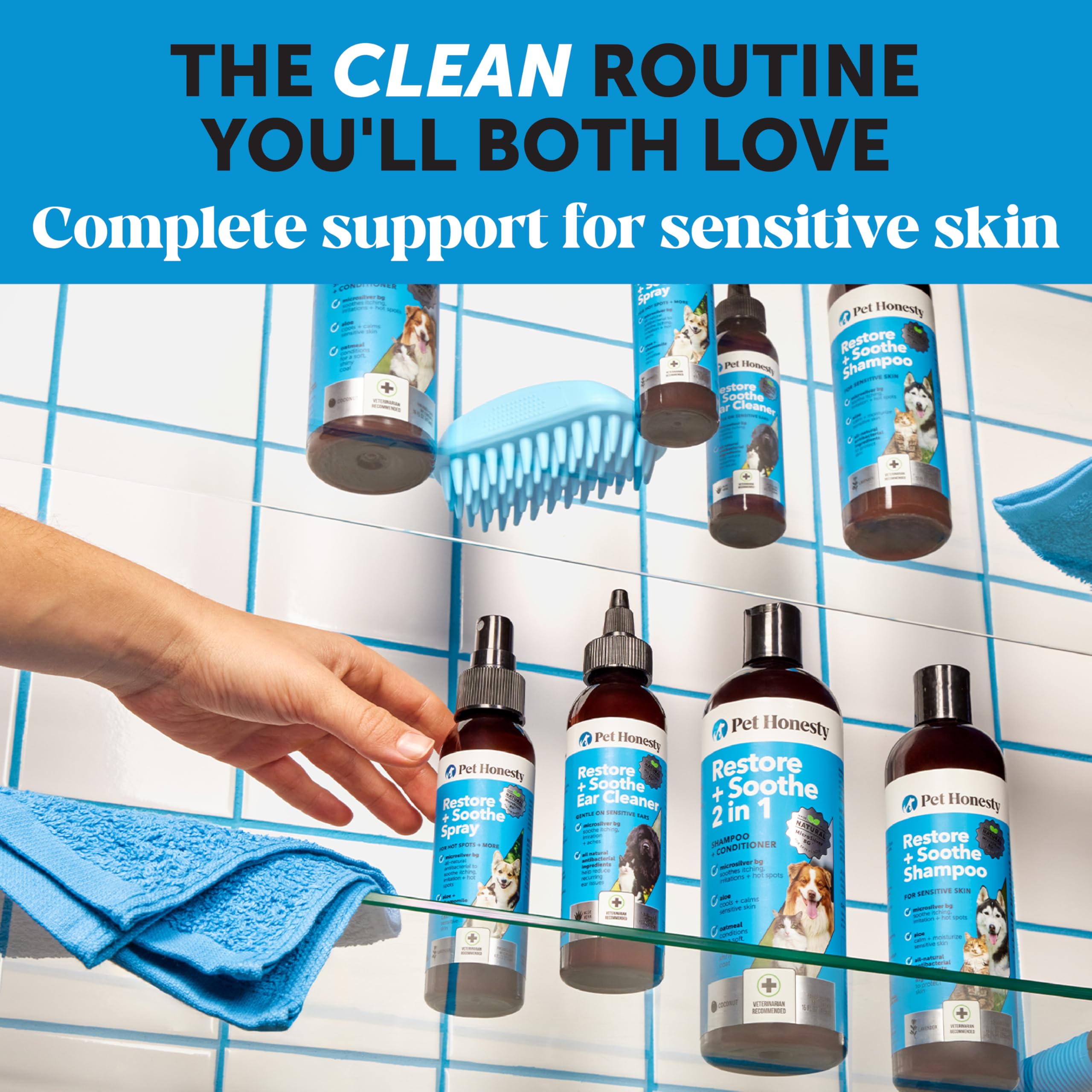 Anti-Itch Pet Shampoo for Skin Relief & Deodorizing