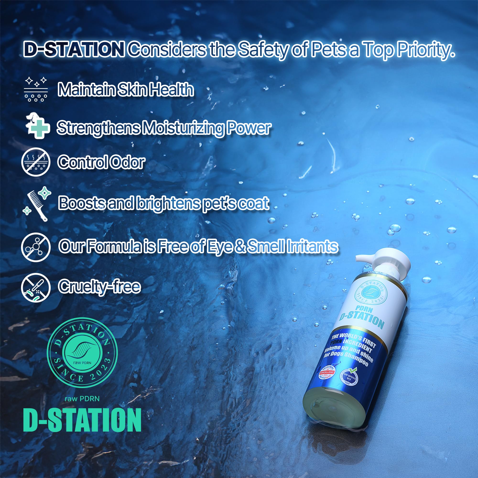 Moisturizing Pet Shampoo with Salmon DNA & Manuka Honey